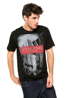 Camiseta John John Ride Free Preta - Compre Agora