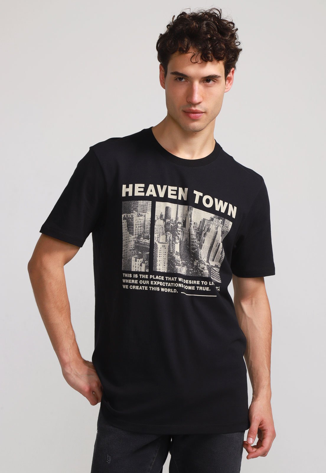 Camiseta John John Heaven Preta - Compre Agora