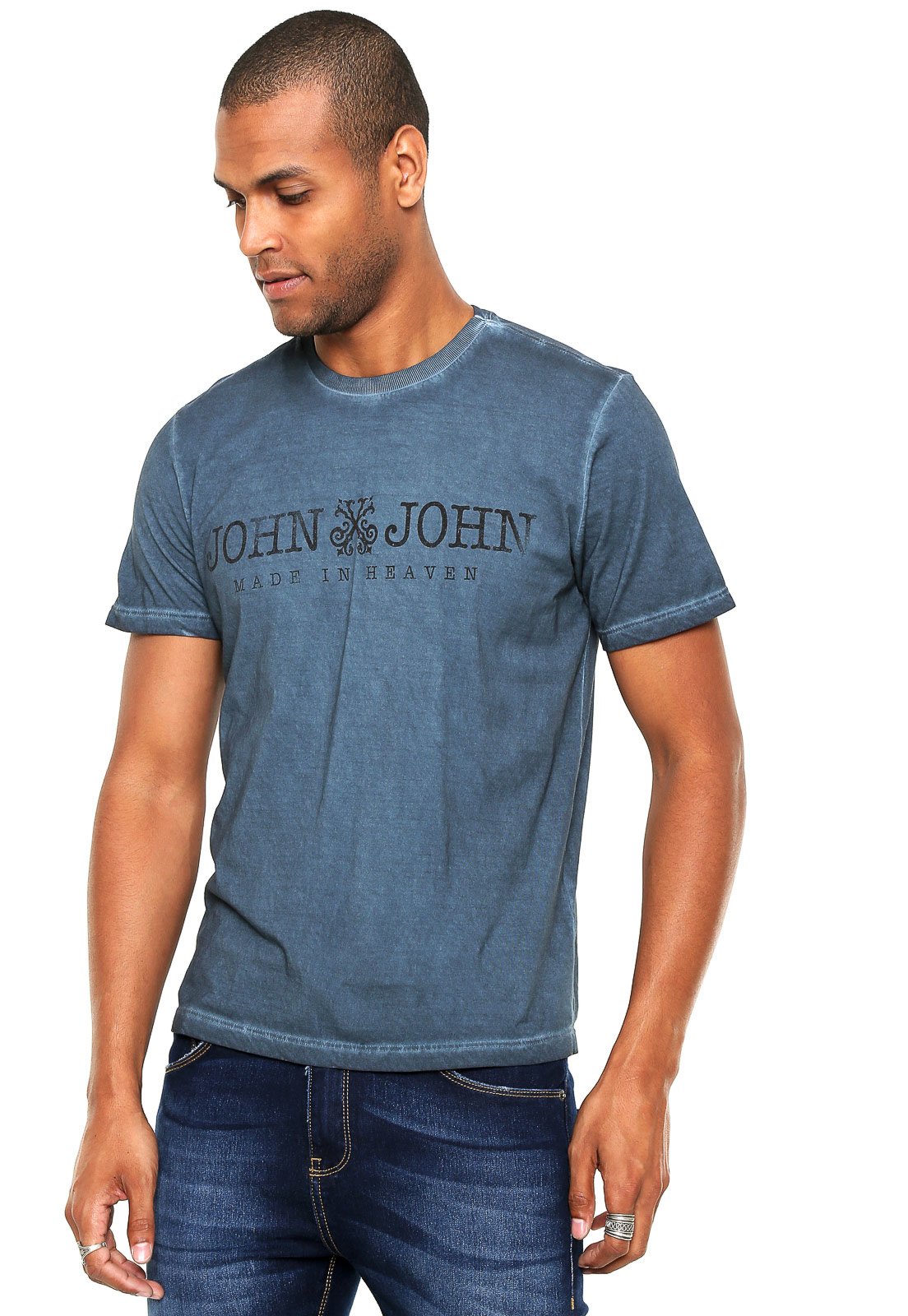 Camiseta John John Basic Azul - Compre Agora