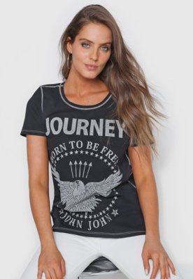 Camiseta John John Journey Preta - Compre Agora