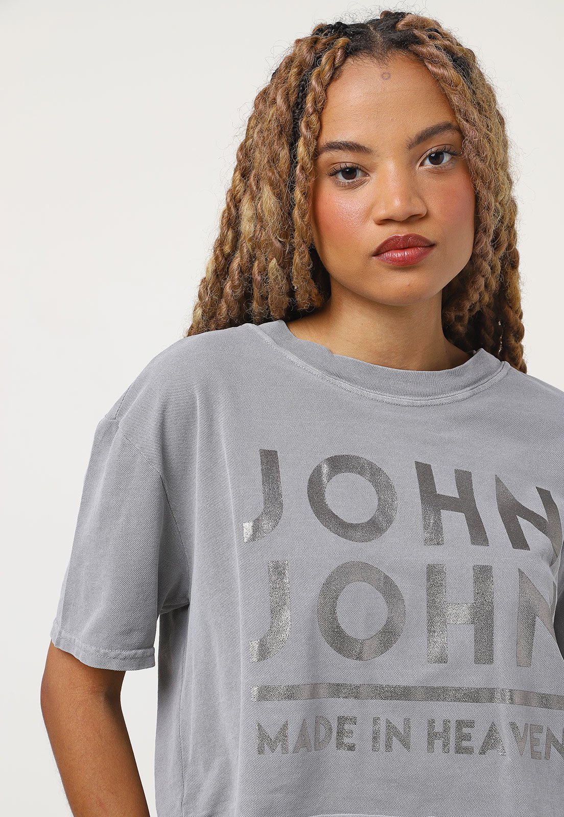 Camiseta John John John Line Masculina Branco - Compre Agora