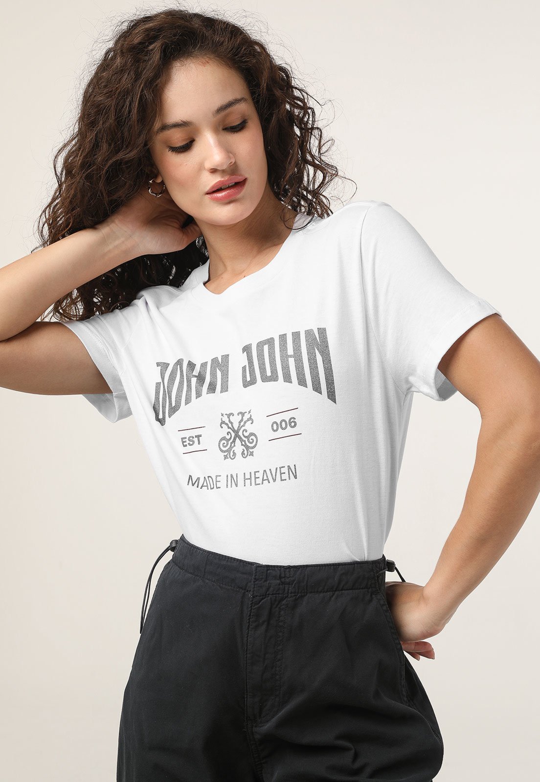 Camiseta John John Masculina Heaven Branca - Branco