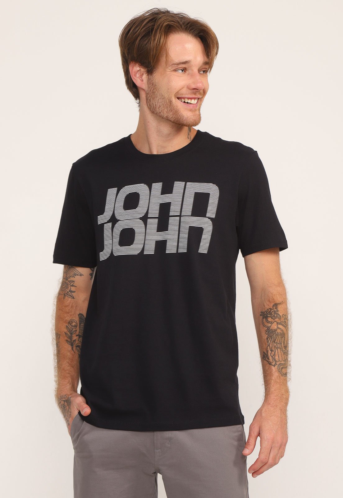 Camiseta John John Logo Preto - Outlet360