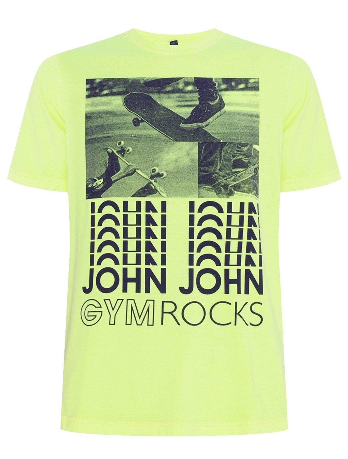 Camiseta John John Masculina Rg Full Neon Skate Amarela - Compre Agora