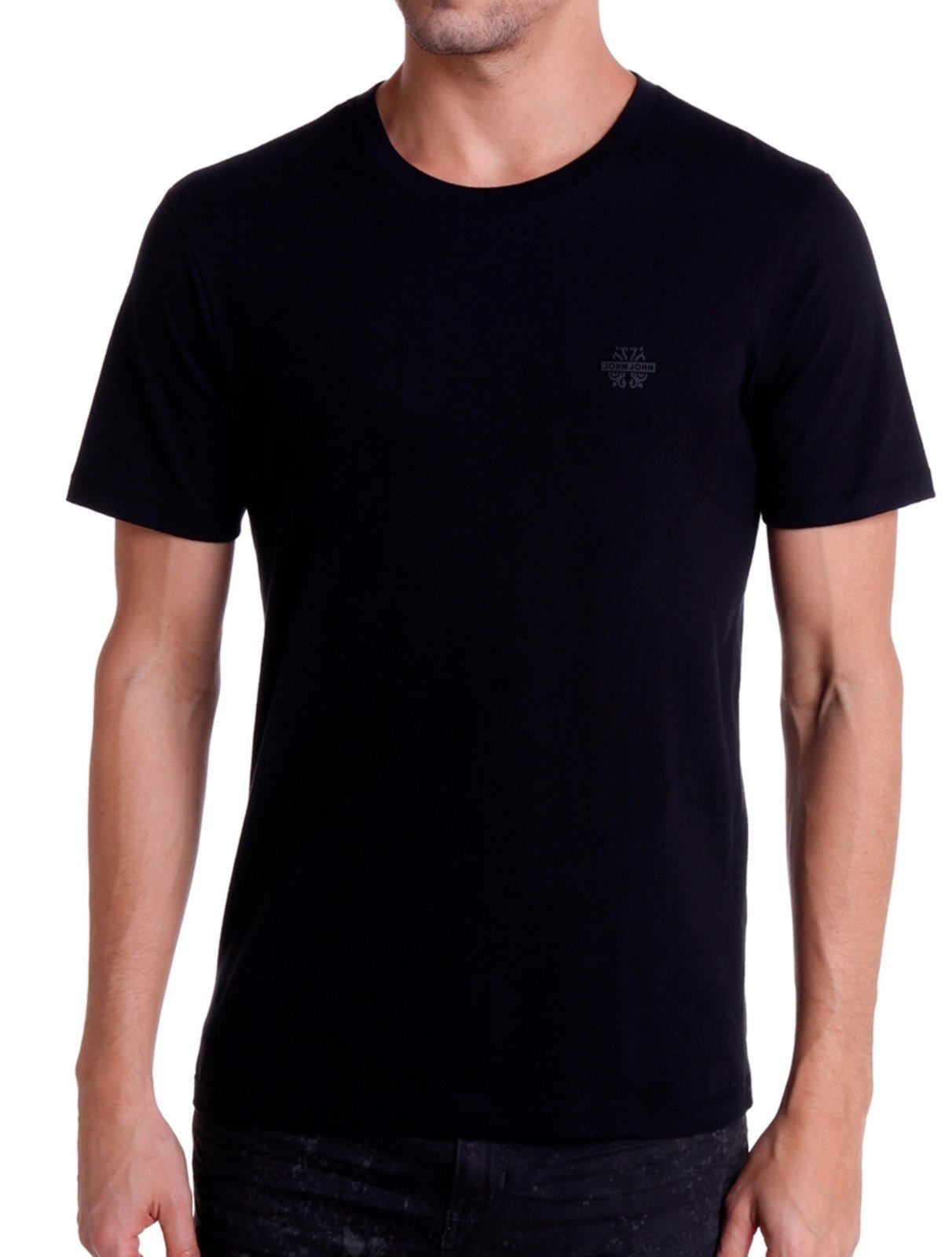 Camiseta John John Basic Logo Masculina Preto - Compre Agora