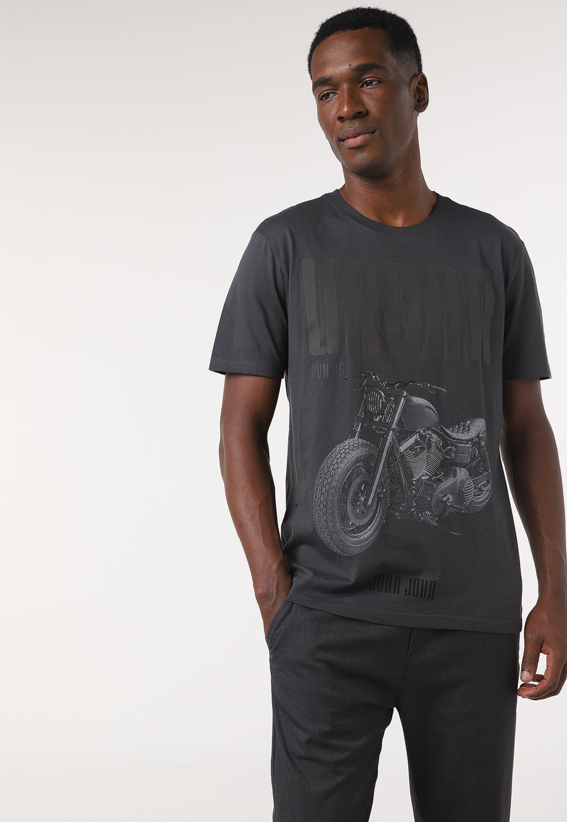 Camiseta John John Moto Grafite - Compre Agora