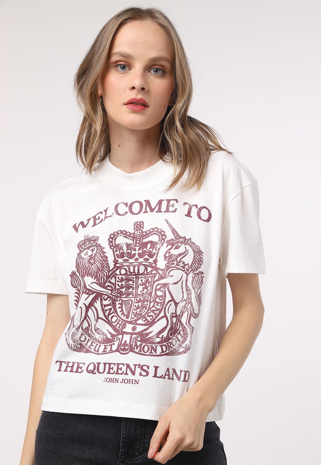 Camiseta John John Queens Land Branca - Compre Agora