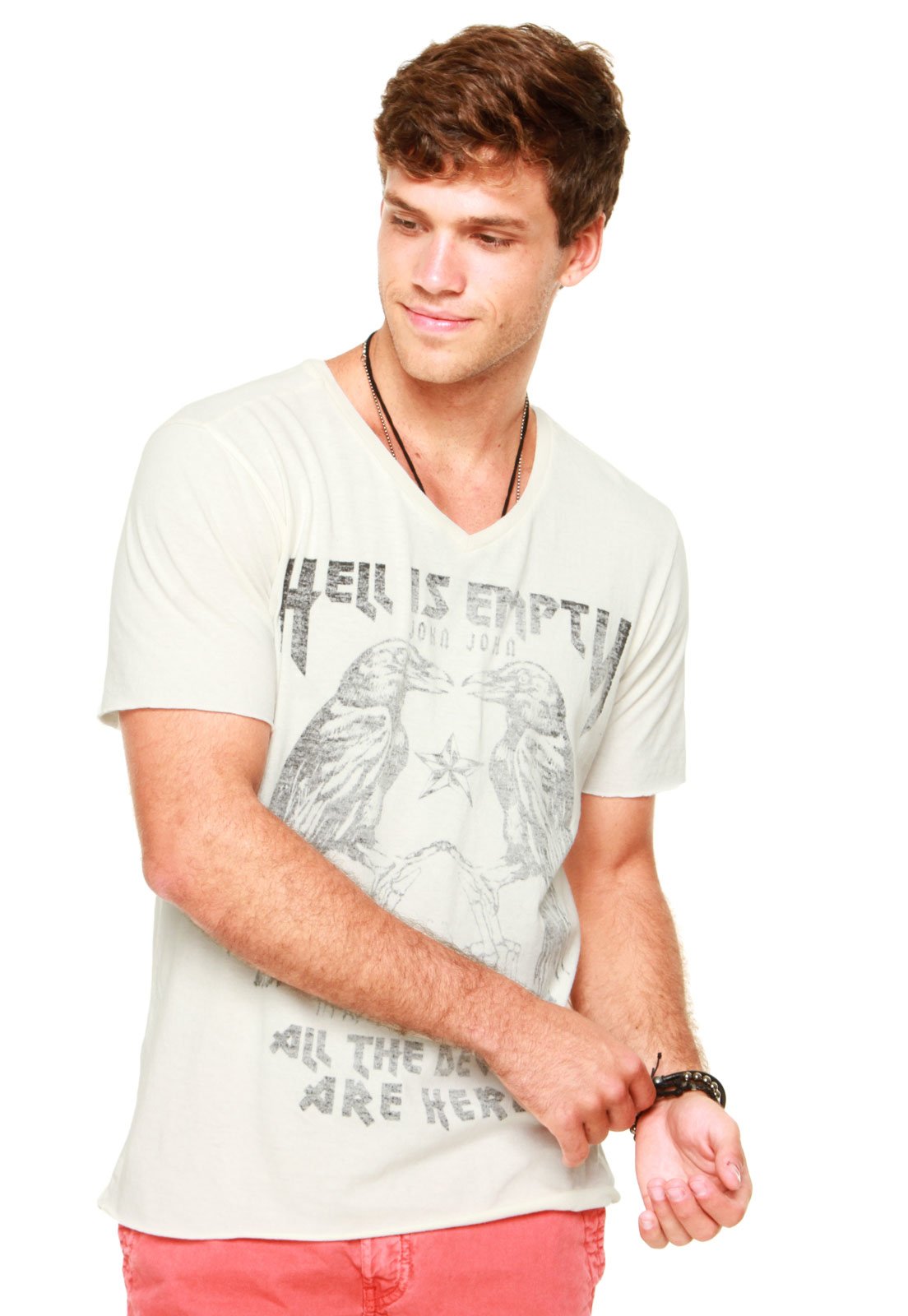 Camiseta Regular Fit JHN 606 John John Masculina - John John