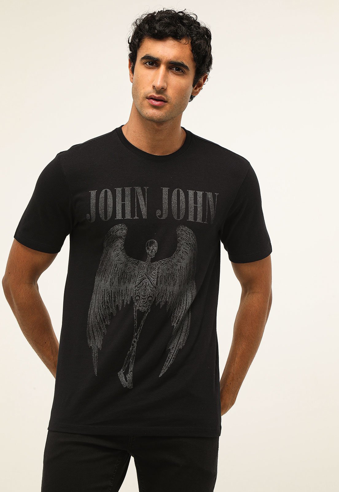 Camiseta John John Rock Preta - Faz a Boa!