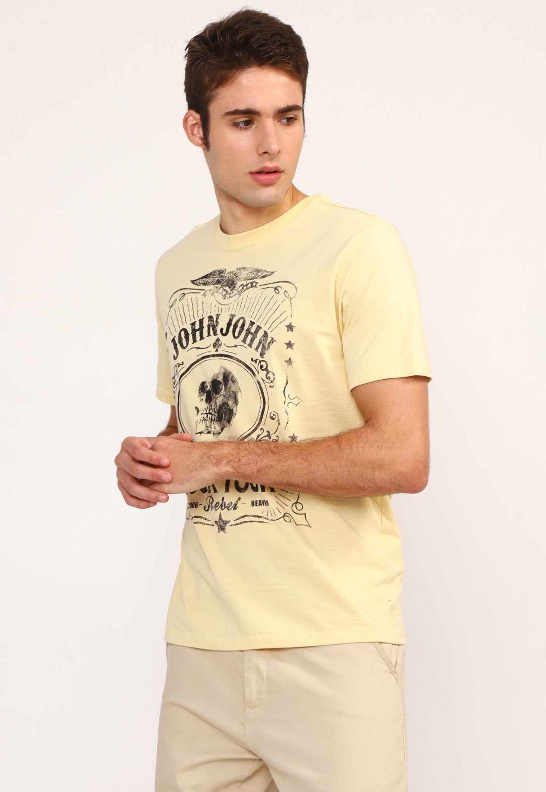 Camiseta John John Rock Tour Amarela - Compre Agora