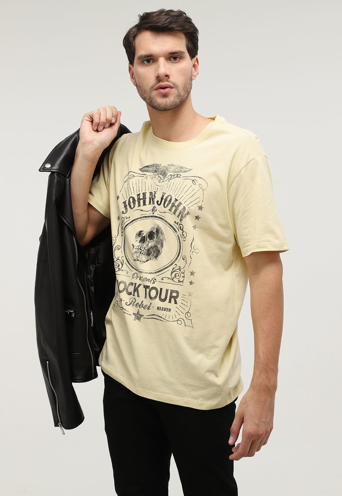 Camiseta Regular Heaven Tour XX22 John John Masculina - John John