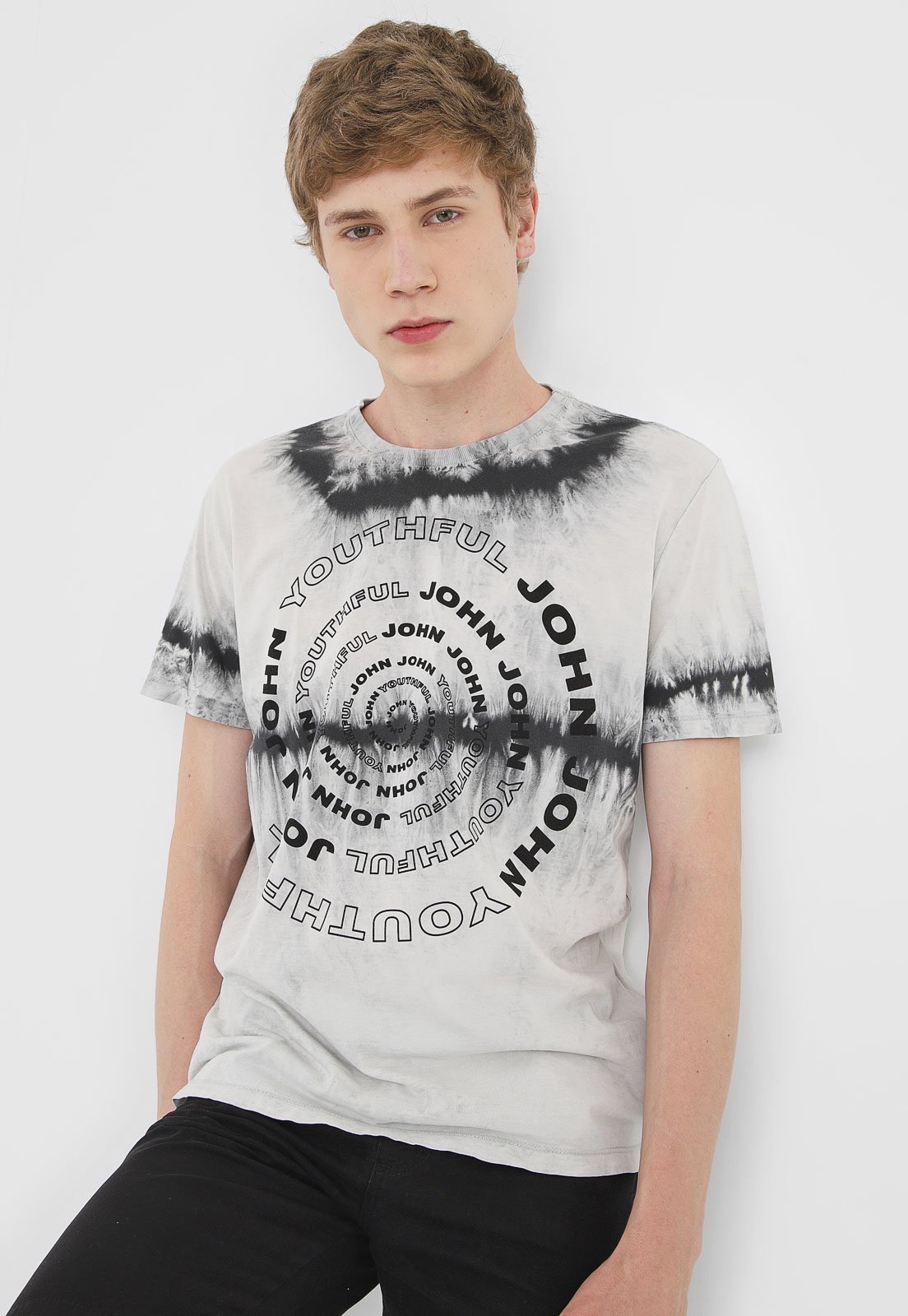 Camiseta em Tie Dye da John John