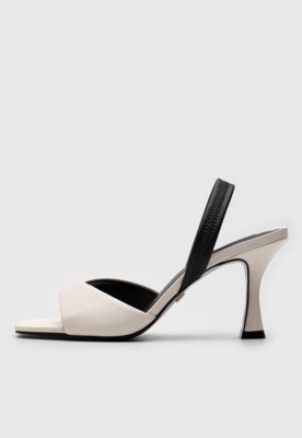 Sandália DAFITI SHOES Tiras Off-White - Compre Agora