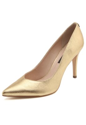 Menor preço em Scarpin Couro Jorge Bischoff Liso Dourado