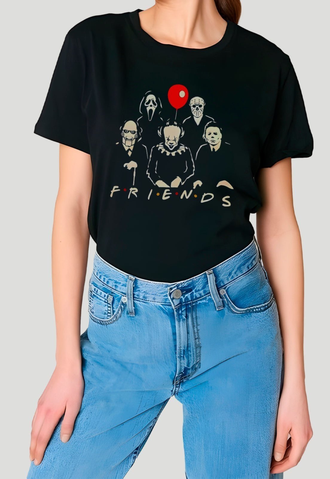 Camiseta Joss Basica Feminina Scary Friends Preto - Compre Agora