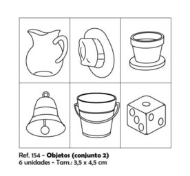 Carimbos Pedagógicos Objetos 35X45Cm Conjunto 2 Menor preço em Carimbos Pedagógicos Objetos 35X45Cm Conjunto 2