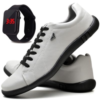 sapato de led branco
