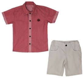 Menor preço em Conjunto Curto KATITUS Camisa Vermelha