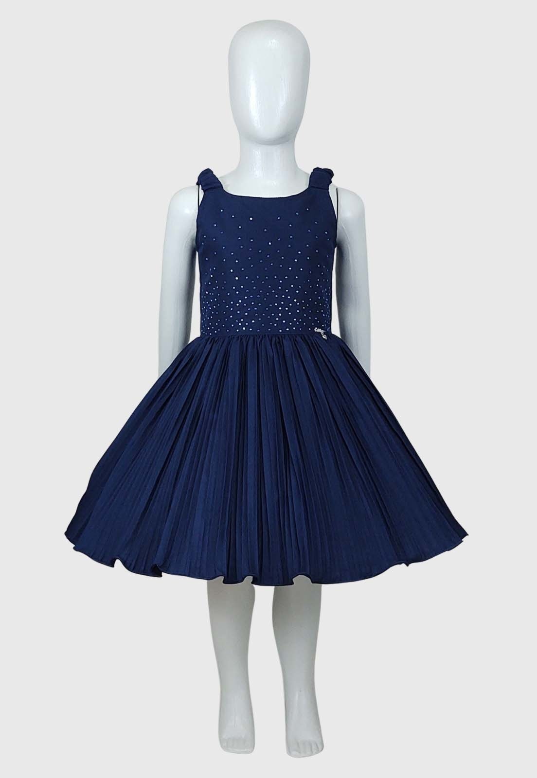 vestido juvenil azul