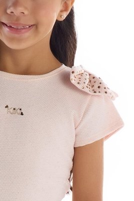 Blusa Infantil Texturizada Rosa