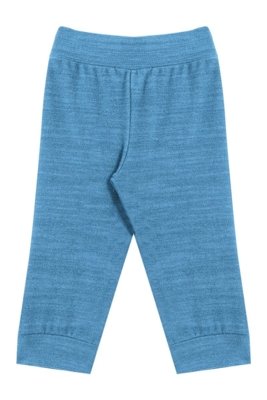 Conjunto Azul Body em Algodão e Calça Texturizada