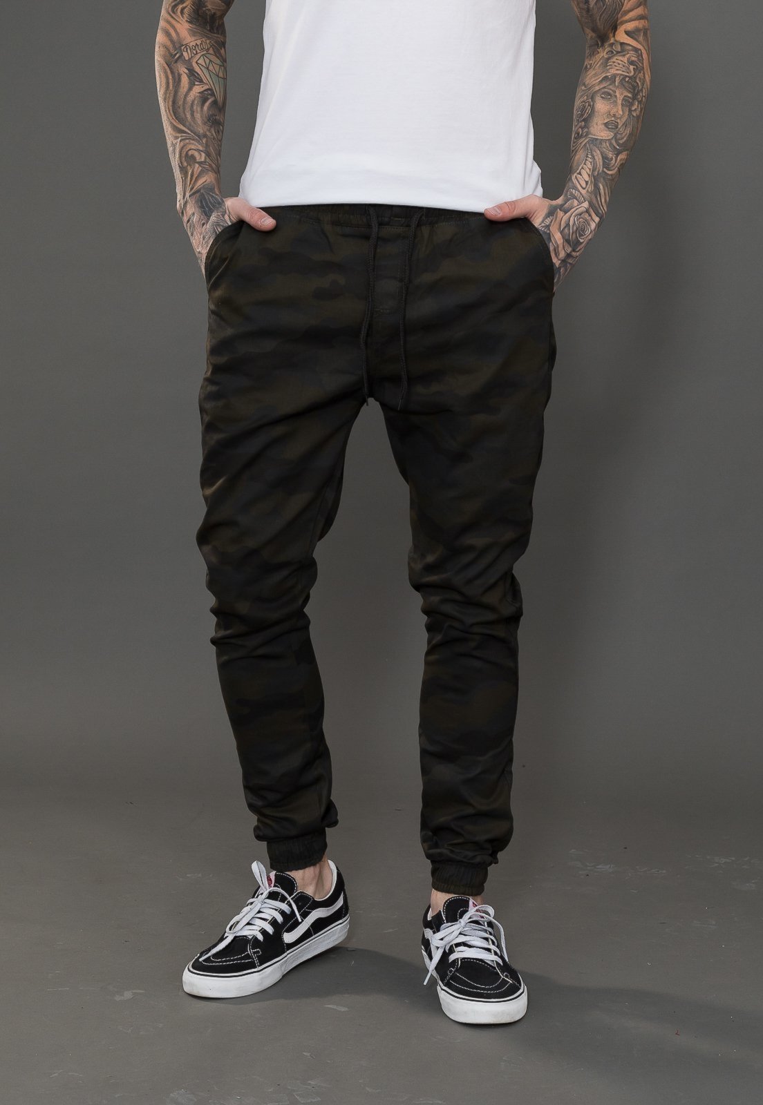 Calça camuflada sales masculina sarja