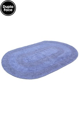 Tapete Kapazi Algodão Dupla Face Flip 50x80cm Azul Menor preço em Tapete Kapazi Algodão Dupla Face Flip 50x80cm Azul