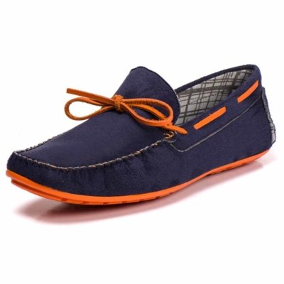 Mocassim Casual Kapell Azul/Laranja Menor preço em Mocassim Casual Kapell Azul/Laranja