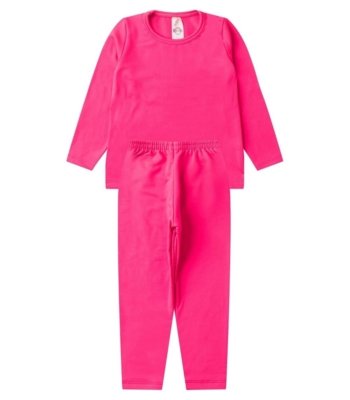 Conjunto Termico Infantil Segunda Pele Select Rosa