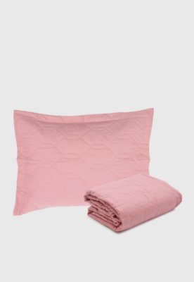 Kit 2 Pçs Cobreleito Karsten Solteiro Liss 180 Fios Rosa Menor preço em Kit 2 Pçs Cobreleito Karsten Solteiro Liss 180 Fios Rosa