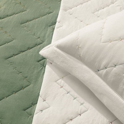 Kit Colcha Solteiro Karsten 2 Peças Cosmos Verde