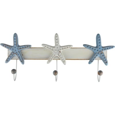 Cabideiro de Parede Kasa Ideia de Madeira Estrelas do Mar Menor preço em Cabideiro de Parede Kasa Ideia de Madeira Estrelas do Mar