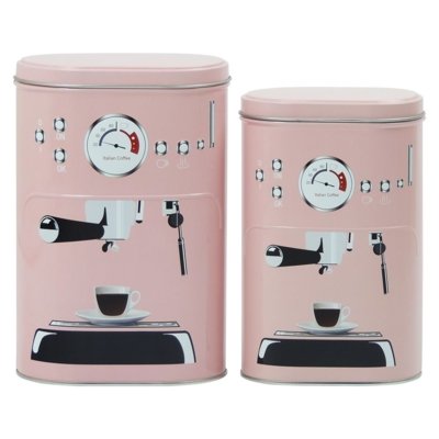 Jogo Kasa Ideia c/ 2 Latas Rosa Coffee Express Menor preço em Jogo Kasa Ideia c/ 2 Latas Rosa Coffee Express