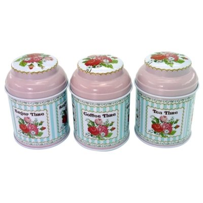 Jogo Kasa Ideia c/ 3 Latas de Metal Kitchen Menor preço em Jogo Kasa Ideia c/ 3 Latas de Metal Kitchen