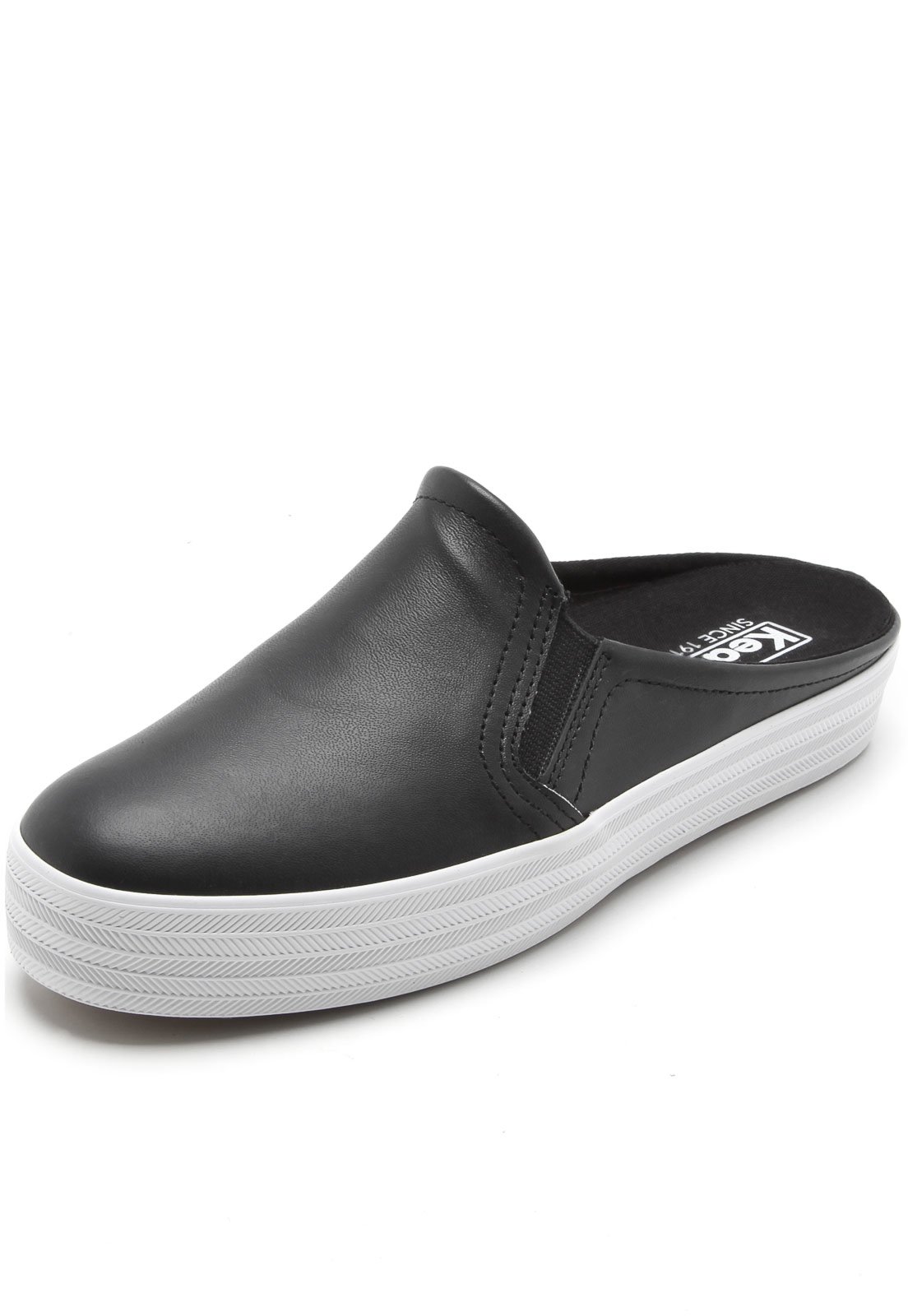 keds couro preto