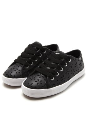 keds couro preto