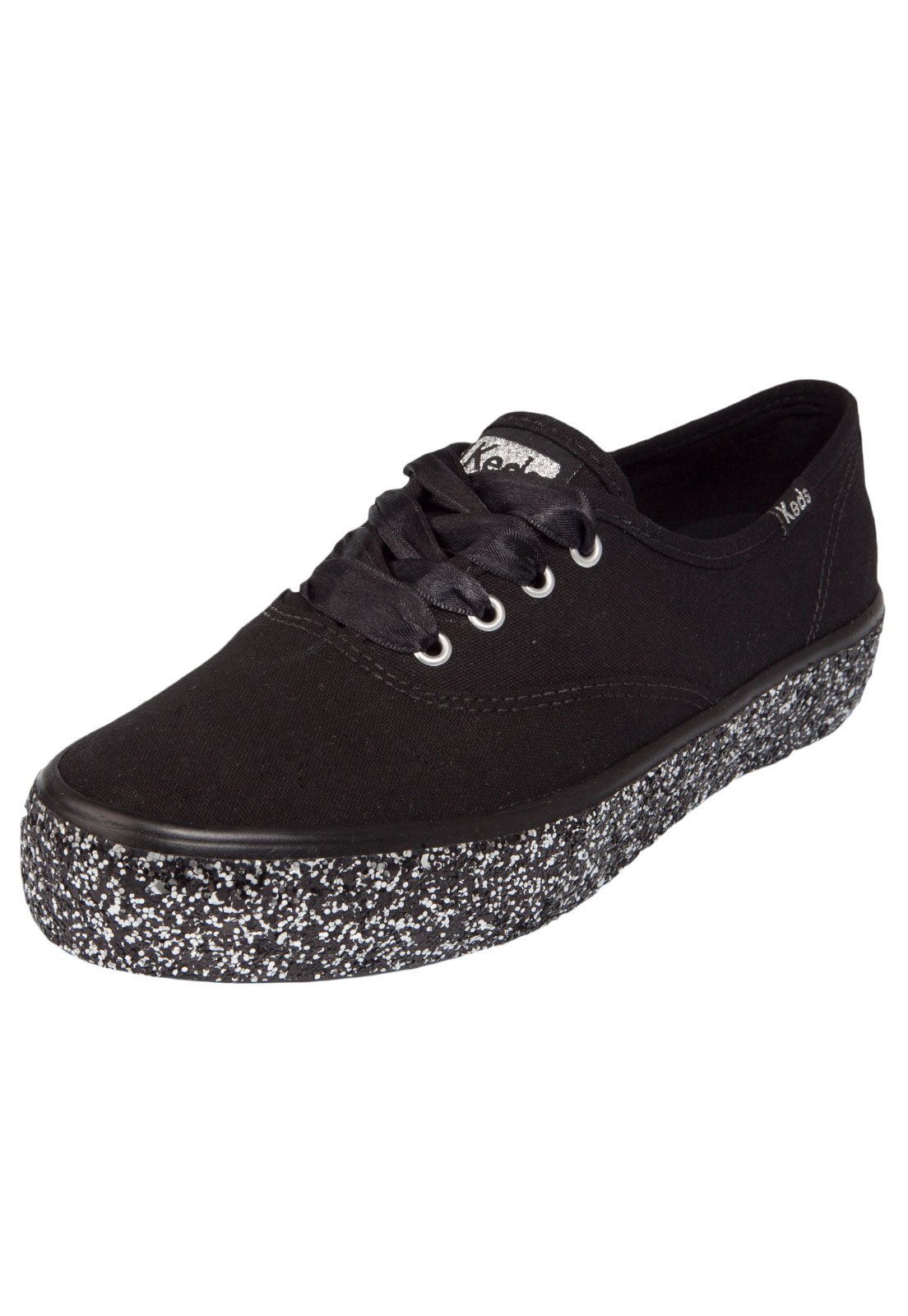 keds glitter preto