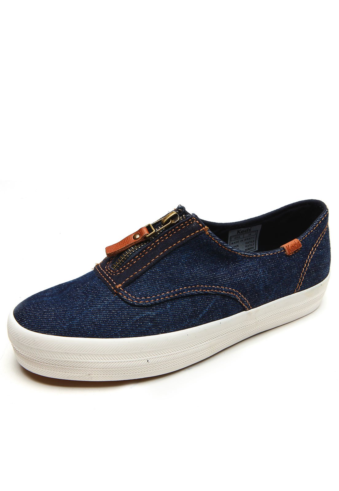 tenis jeans feminino com ziper