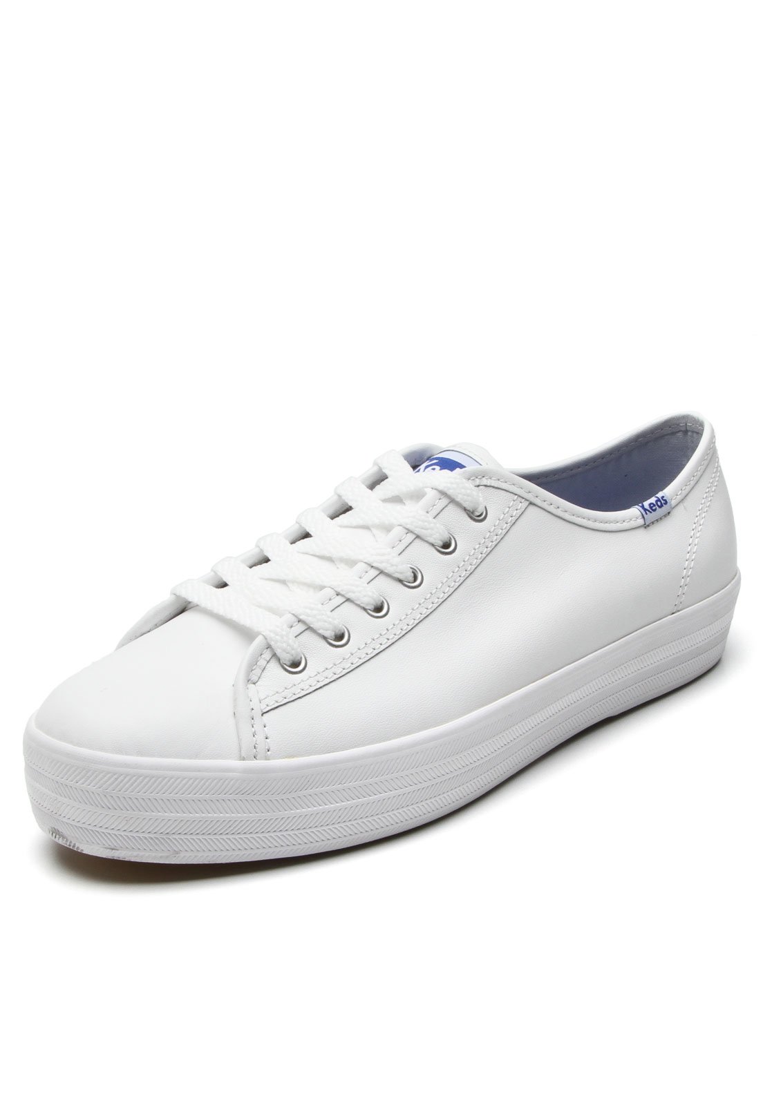 Tênis keds hot sale triple leather branco