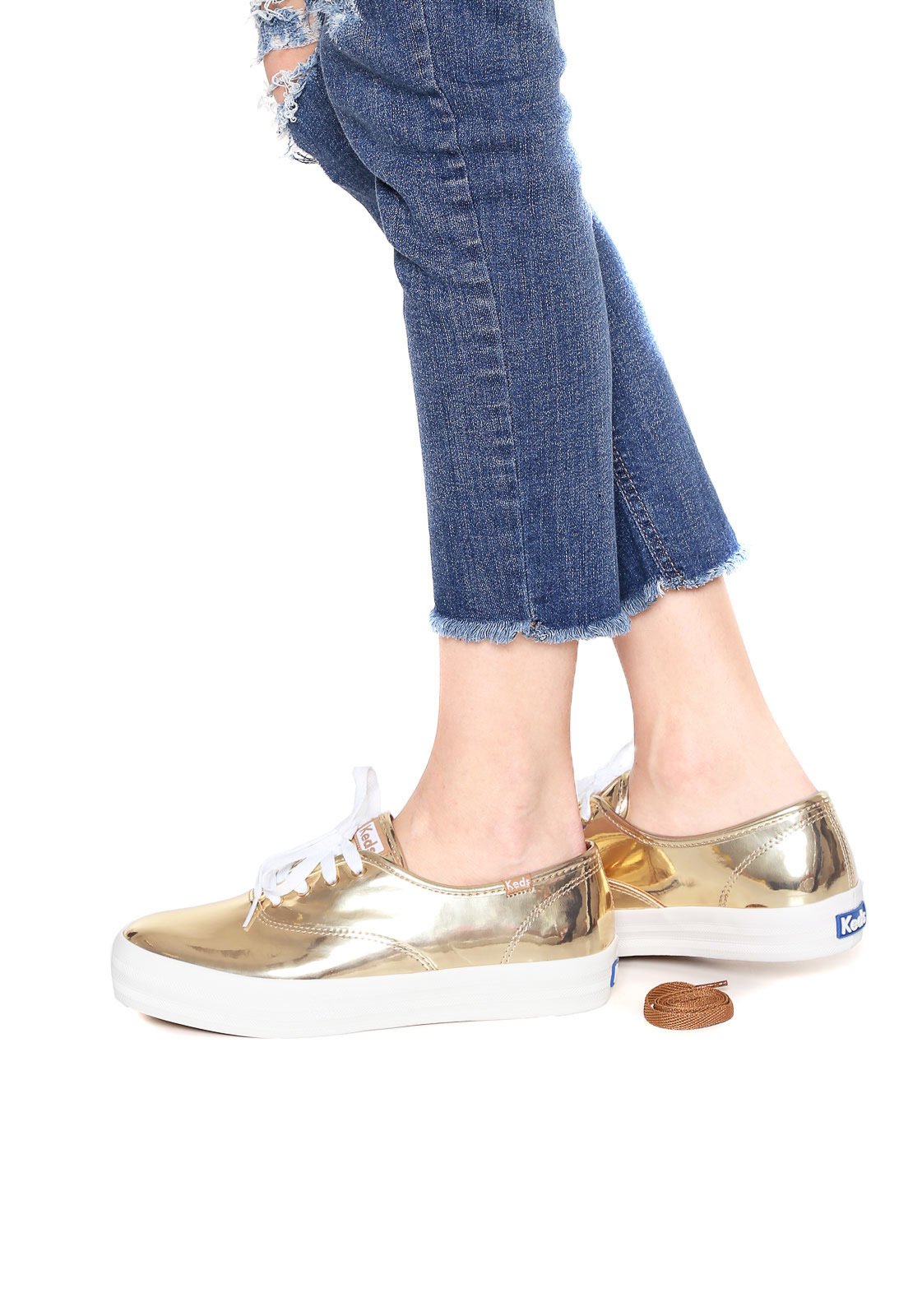 Tenis keds hot sale dourado