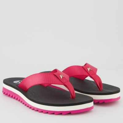 Chinelo Kenner Kyro Pro Feminino Preto e Rosa