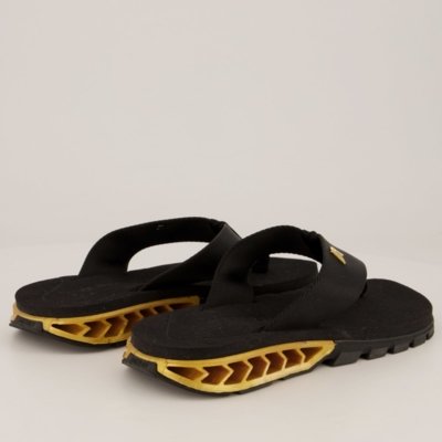 Chinelo Kenner Rakka Preto e Dourado