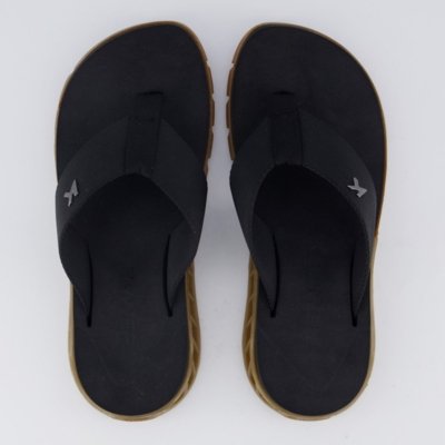 Chinelo Kenner Rakka Preto e Marrom