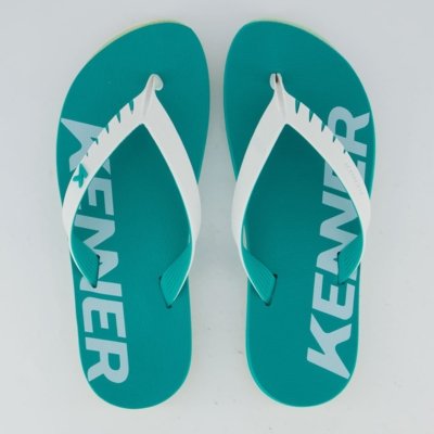 Chinelo Kenner Red Verde e Branco