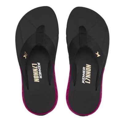 Chinelo Sandália Kenner Rakka L7 Preto e Roxo