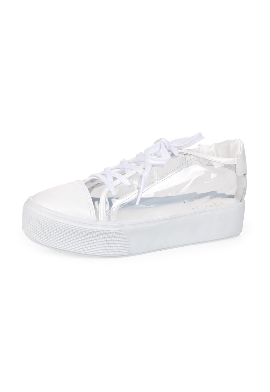 tenis transparente do lado