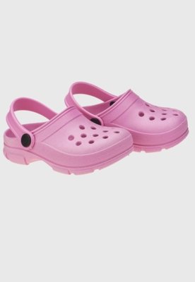 Babuche Infantil Rosa Com Glitter Leve e Confortavel Kidstep