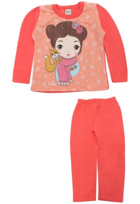 Conjunto 2pçs Kika Longo Menina Frontal Rosa é boa?