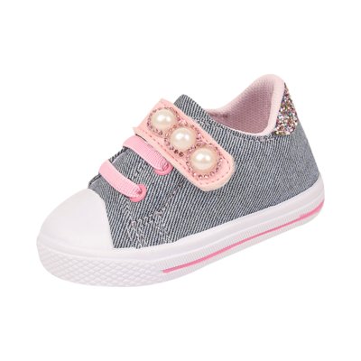 Tênis Infantil Kimimo De Lona Com Elástico E Velcro Jeans Claro Menor preço em Tênis Infantil Kimimo De Lona Com Elástico E Velcro Jeans Claro