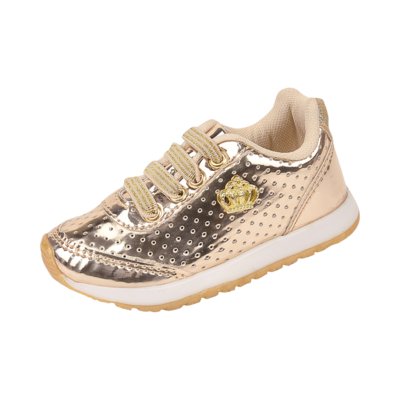 Tênis Infantil Kimimo Jogging Dourado Menor preço em Tênis Infantil Kimimo Jogging Dourado
